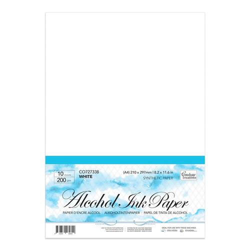 Couture Creations Alcohol Ink Synthetic Paper White A4 200gsm - 10 Sheets - CO727338
