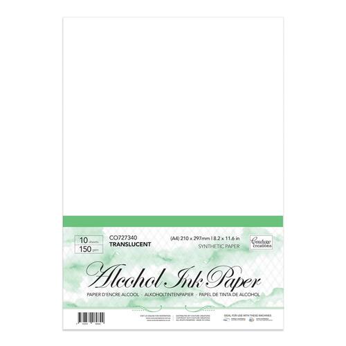 Couture Creations Alcohol Ink Synthetic Paper Transparent A4 120gsm - 10 Sheets - CO727340