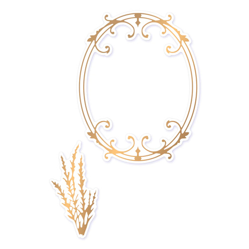 Couture Creations Cut & Create Die - Lavender Love - Wrought Iron Frame 2 Piece - CO728756