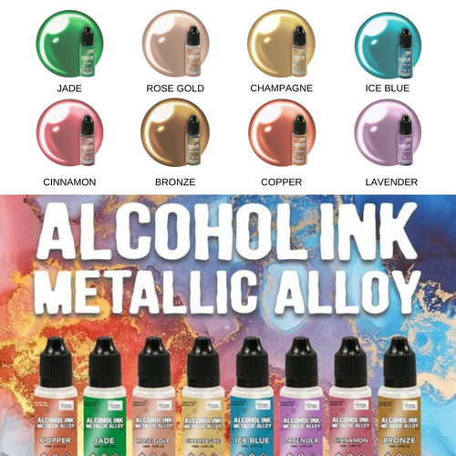 Couture Creations Alcohol Ink 12ml Metallics - 8 Colours Available