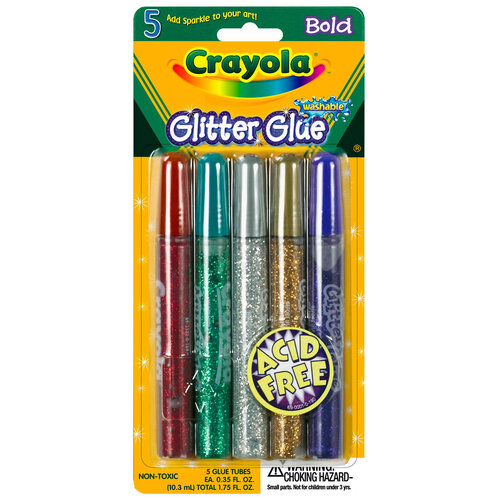 Crayola Glitter Glue 5 Assorted Colours