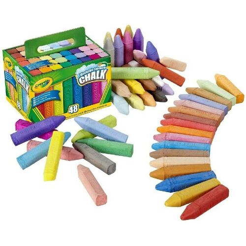 Crayola Sidewalk Chalk Washable - 48 Pack