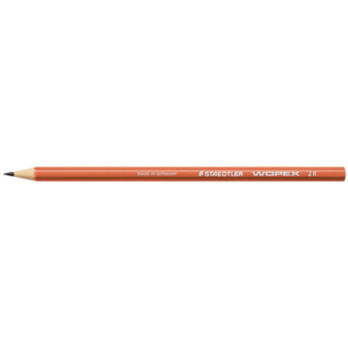 Staedtler Pencil Wopex Graphie 2b Metallic Red Barrel - 12 Pack