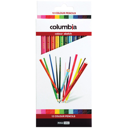Columbia Coloured Sketch Pencils - 12 Pack