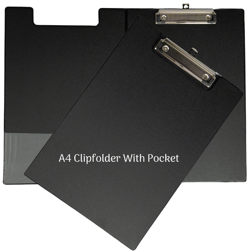 Clipfolder A4 With Pocket 71388 - Black
