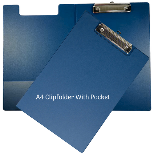 Clipfolder A4 With Pocket 71389 - Blue