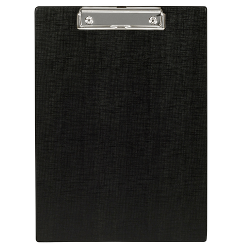 Marbig A4 Clipboard PVC Durable With Metal Clip 4302002 - BLACK