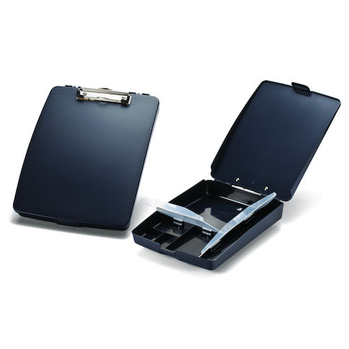 Esselte A4 Combination Clipboard Portable Desk Stores Paper & Office Essentials - Black