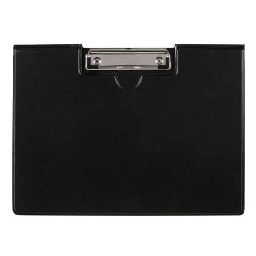 Marbig A4 Landscape Clipfolder Clipboard  With Flat Clip PVC 4320002 - Black