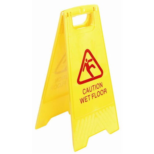Italplast Safety Sign "Caution Wet Floor" - Yellow