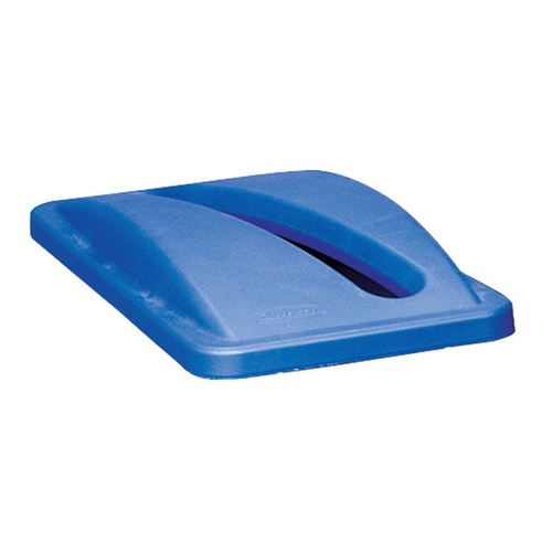 Rubbermaid Waste Bin Lid Slim Jim Interchangeable 518mm L x 287mm W x 70mm H - Blue