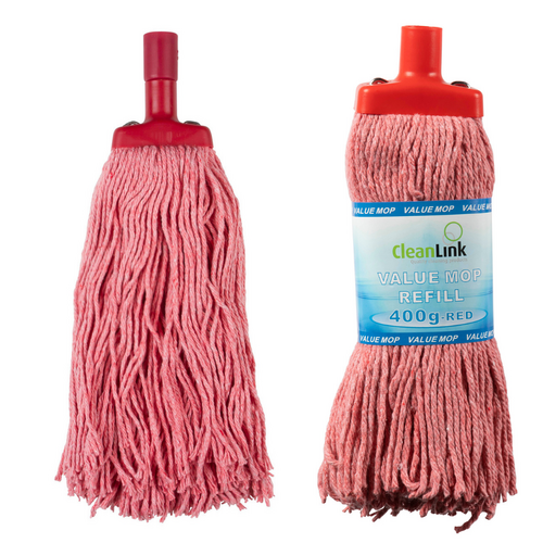 Cleanlink Mop Head 400gm 12043 - Red