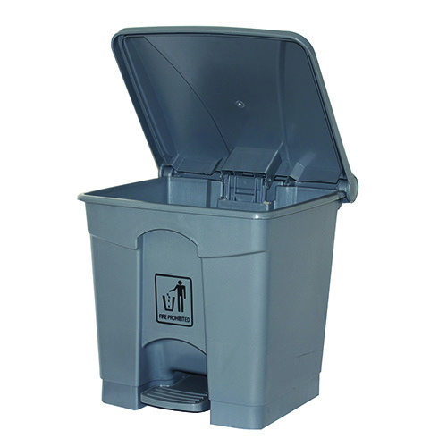 Cleanlink Rubbish Bin 30L With Pedal Lid - Grey