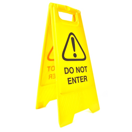 Cleanlink Safety Sign "Do Not Enter" - Yellow