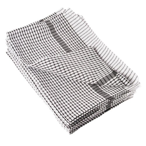 Tea Towels Black - 10 Pack