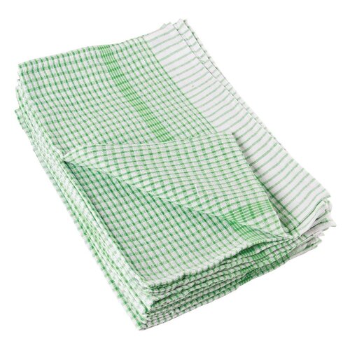 Tea Towels Cloth Green - 10 Pack