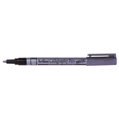 Artline 933 Calligraphy Pen 4.0mm 12 Pack - Silver