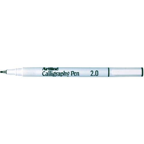 Artline 242 Calligraphy Pen 2.0mm 12 Pack - Black