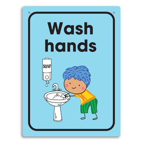 Durus Washing Hands Wall Sign 225 x 300mm