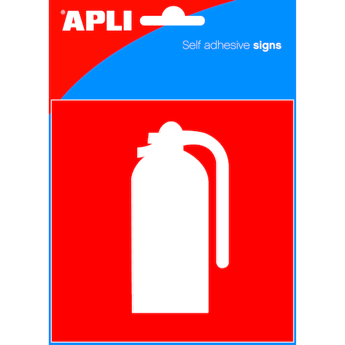 Apli Self Adhesive Signs FIRE EXTINGUISHER - 1 Pack 