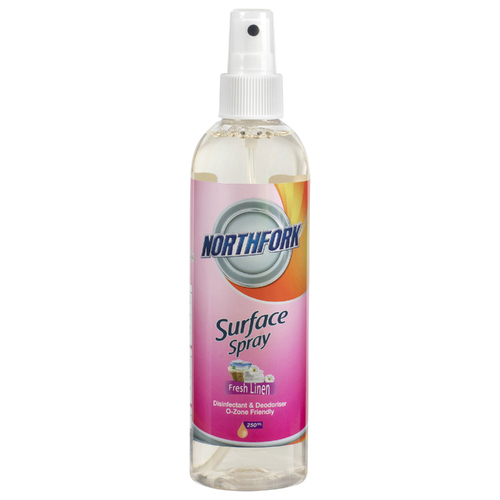 Northfork Disinfectant Surface Spray Air Freshener Fresh Linen 250ml