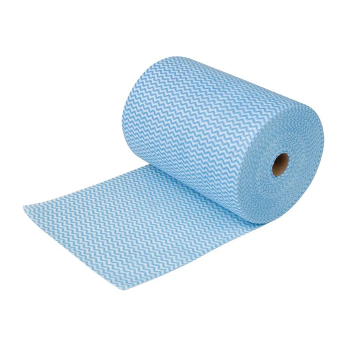 Non-Woven Cleaning Cloth Wipes Perforated Roll of 300 - Blue