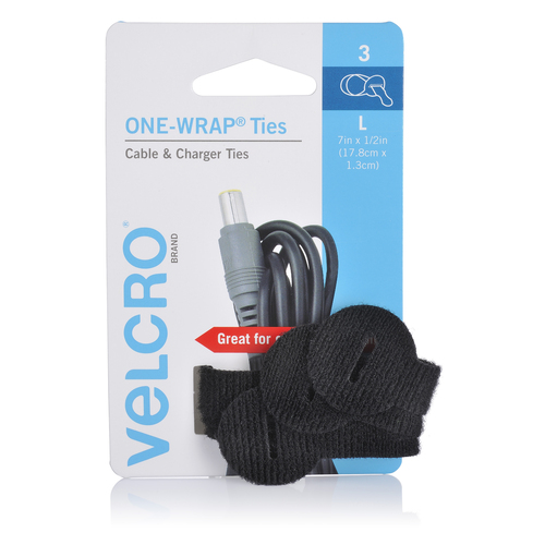 Velcro Brand One-Wrap Ties Cable & Charger Ties - 91935