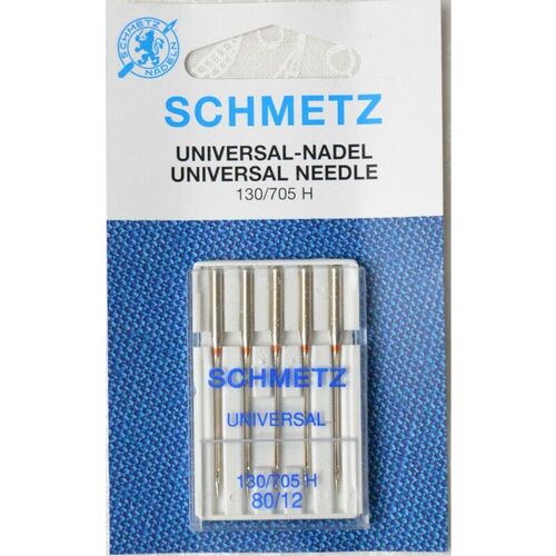 Universal Machine Needles 130/705 H Size 80/12 - 5 Pack