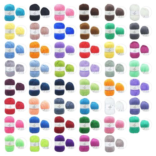 Malli Basics 100g Knitting Yarn Super Blend Acrylic/Polyester Craft Wool Balls 4 Ply