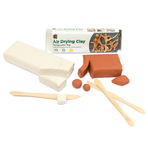 Educational Colours EC Air Drying Modelling Clay White Air Drying - 1Kg