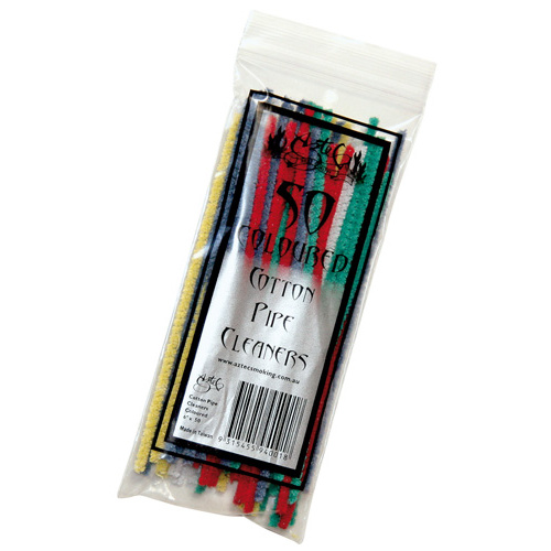 12 X 50 Pack Aztec Pipe Cleaners 150mm - Coloured 