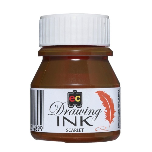 Ec Permanent Drawing Ink 30ml - Scarlet