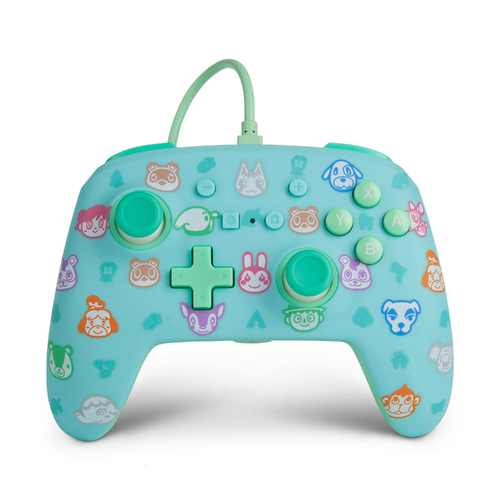 Powera Enhanced Wired Controller for Nintendo Switch Gaming - Animal Crossing Blue
