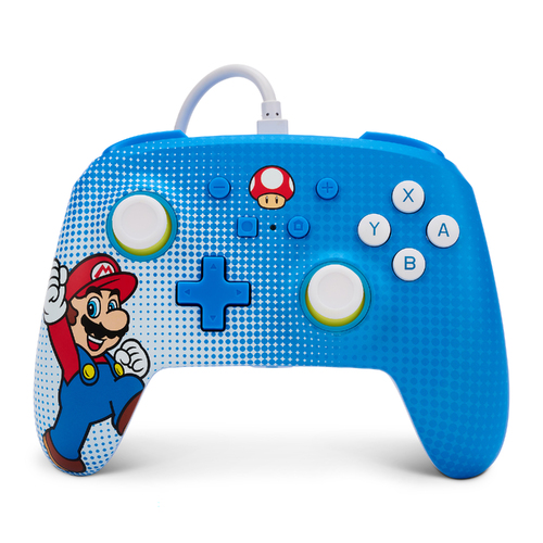 Powera Enhanced Wired Controller for Nintendo Switch Gaming - Mario Pop Art