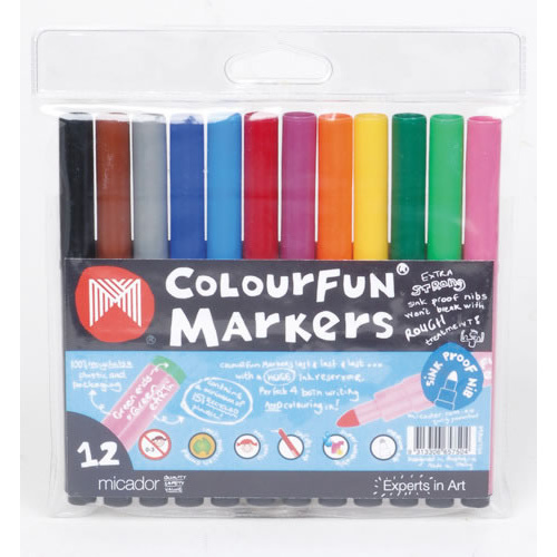 Micador Colourfun Medium Point Colour Markers - Assorted Colours