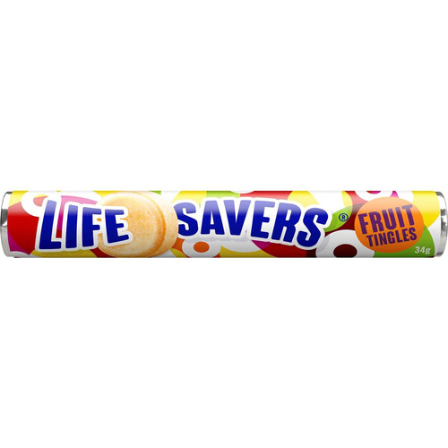 Fruit Tingles Life Savers Roll 34gm Confectionery - Box 36