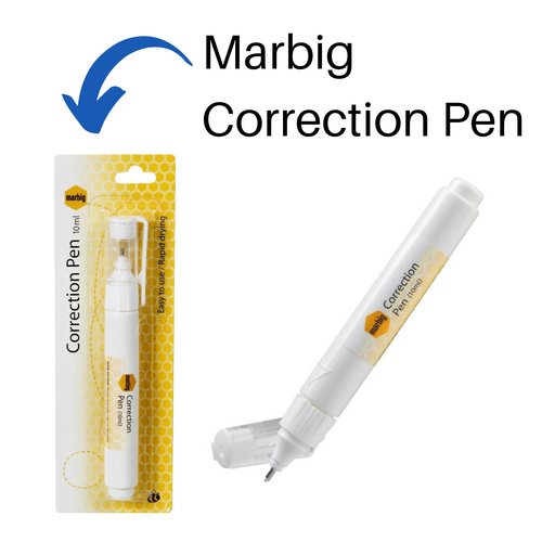 Marbig Wite Out Correction Pen With Needle Point 10ml White Out - 975195
