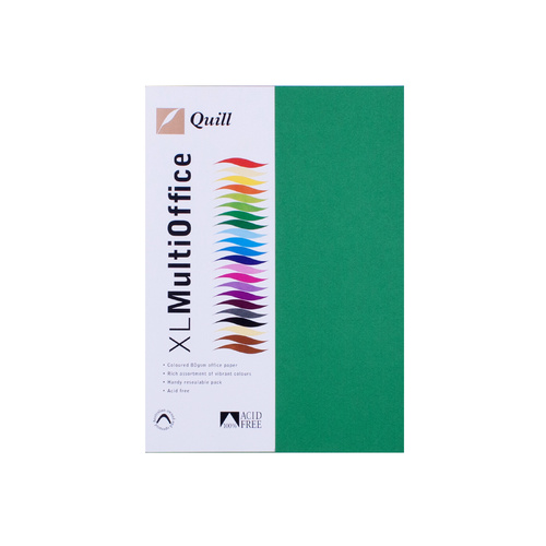 Quill A4 Copy Paper 80gsm 100 Sheets - Emerald