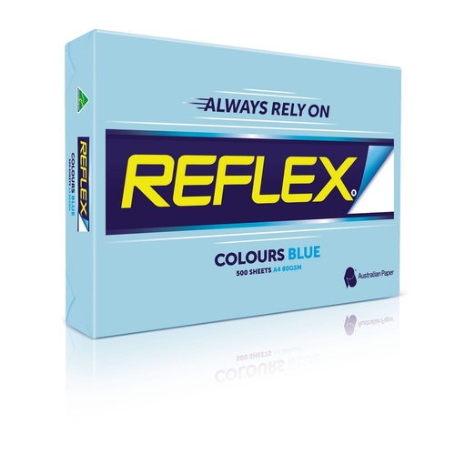 Reflex A4 Tints Copy Paper 80gsm 500 Sheets - Blue