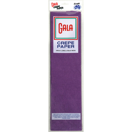 Alpen Gala 240 x 50cm Crepe Paper 12 Pack - Purple