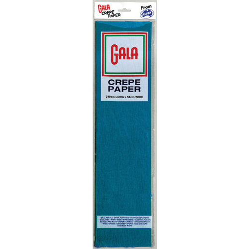 Alpen Gala 240 x 50cm Crepe Paper 12 Pack - Sky Blue
