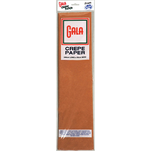Alpen Gala 240 x 50cm Crepe Paper 12 Pack - Orange