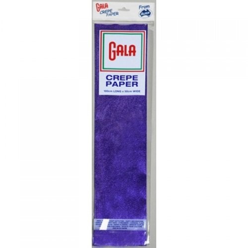Alpen Gala 100 x 50cm Crepe Paper 6 Pack - Metallic Blue