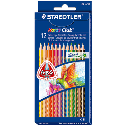 Staedtler Pencil Coloured Triplus Slim's - 12 Pack