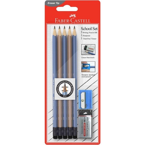 Faber Castell Eleganz School 7 Piece Pencil Set
