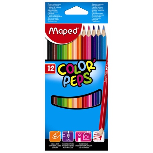 Maped Color Peps Coloured Pencils - 12 Pack