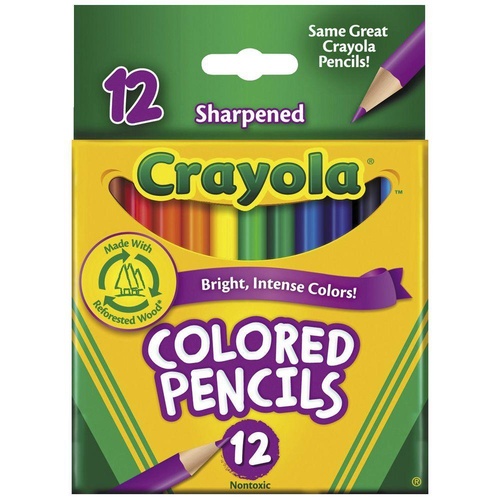 Crayola Coloured Pencils Half - 12 Pack