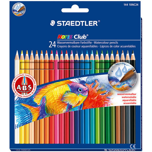 Staedtler Noris Club Watercolour Pencils 24 Pack - 144 10NC24