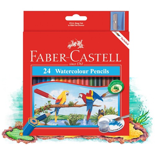 Faber Castell Watercolour Pencils 16-114464 - 24 Pack