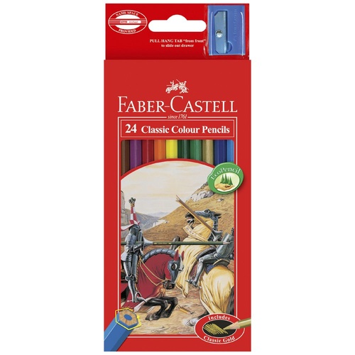 Faber Castell Classic Colour Pencils - 24 Pack
